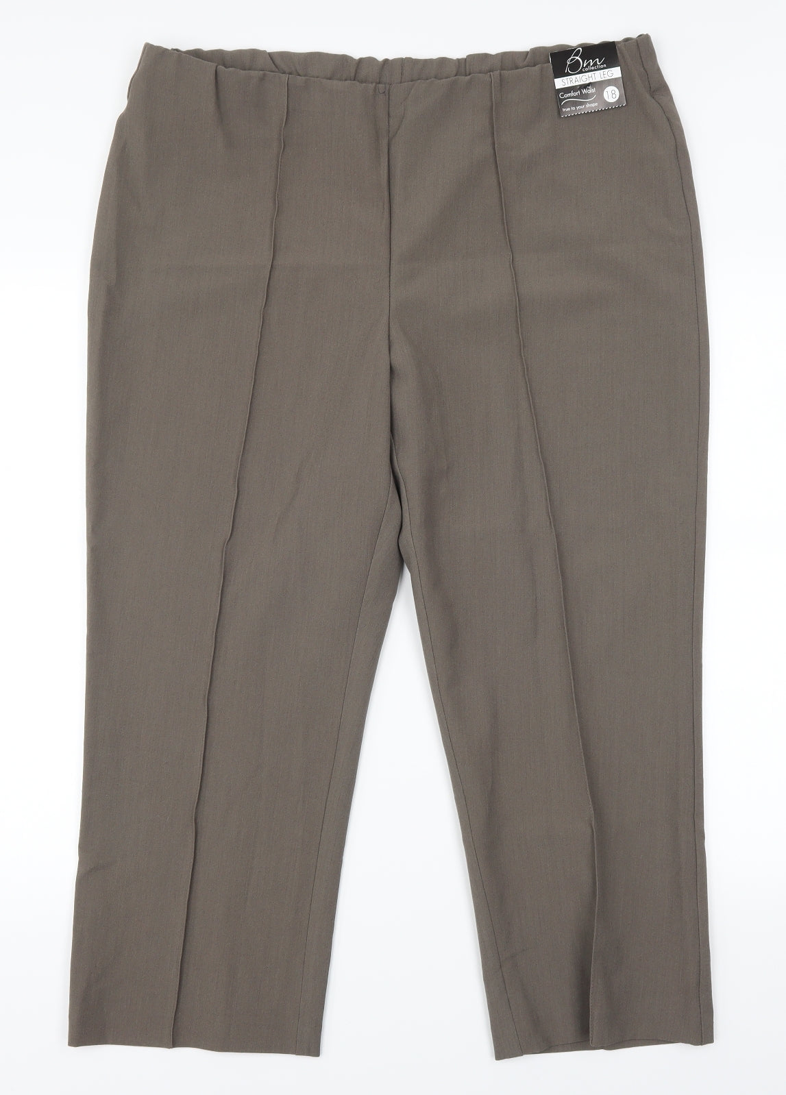 BM Womens Brown   Trousers  Size 18 L22 in