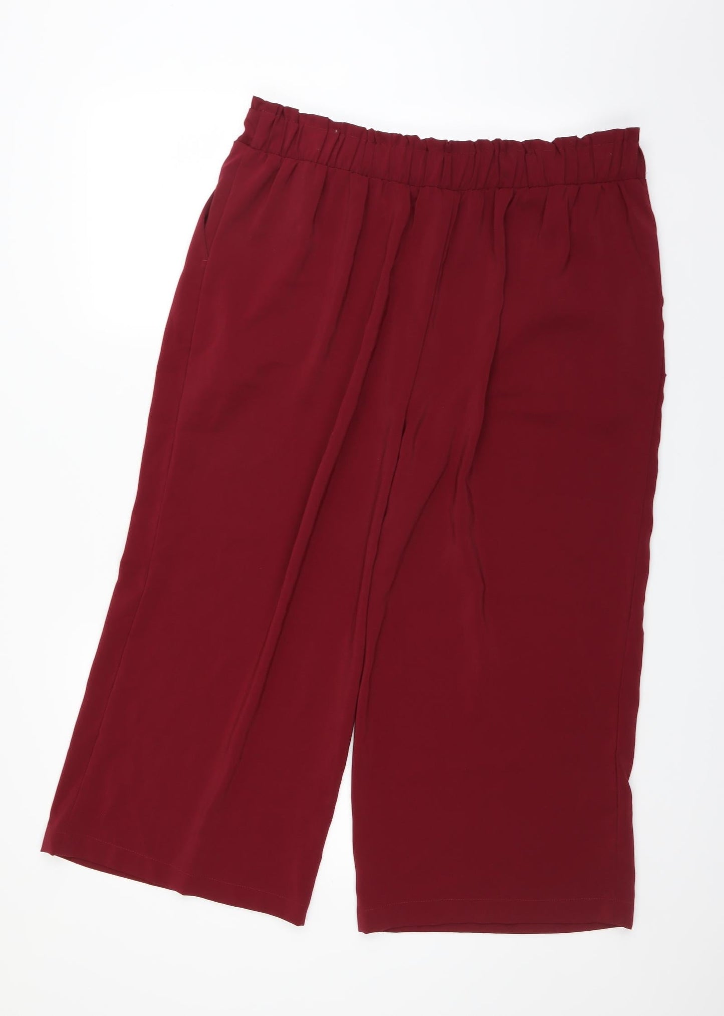 New Look Womens Red   Trousers  Size 16 L23 in