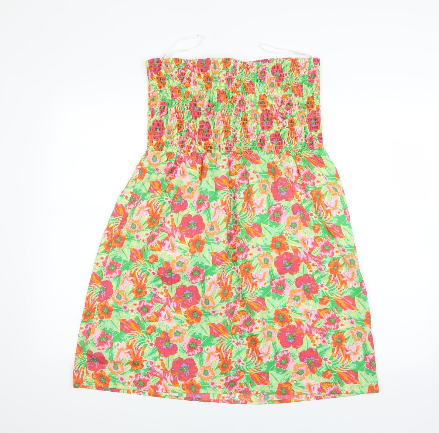 Primark Womens Green Floral  Fit & Flare  Size M