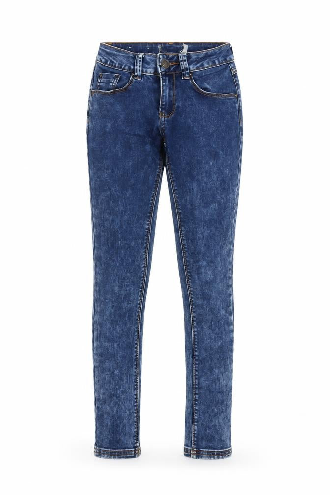 Front view of New Look girls’ blue skinny jeans, size 10, years