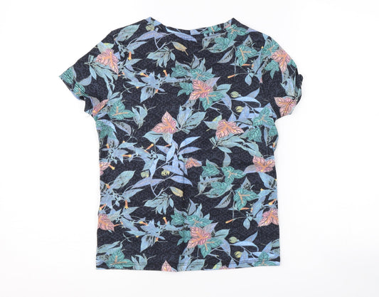 red tag Girls Blue Floral  Basic T-Shirt Size 9-10 Years