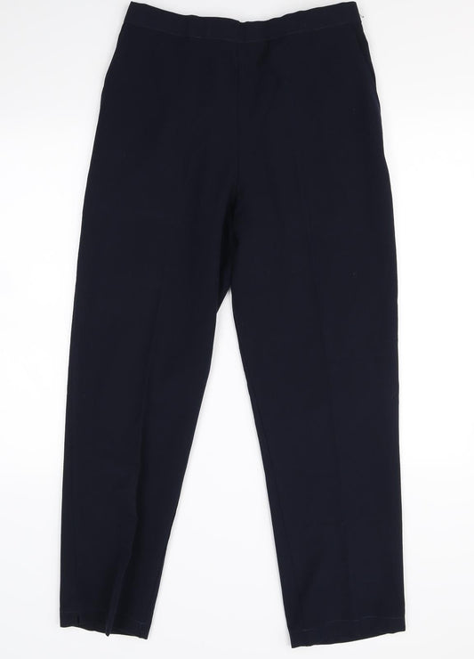 Preworn Womens Blue   Dress Pants Trousers Size 16 L28 in