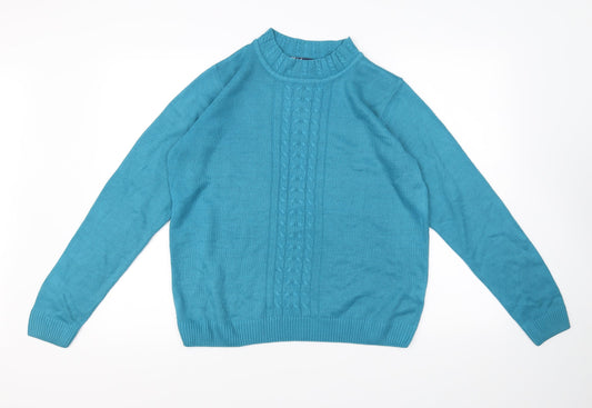 Isle Womens Green   Pullover Jumper Size M