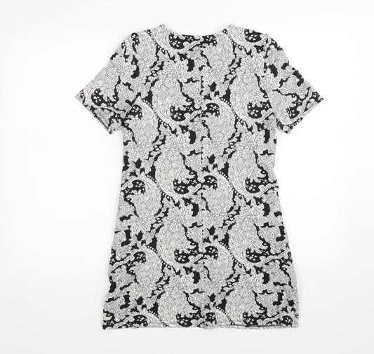 Papaya Womens Black Floral  Bodycon  Size 10