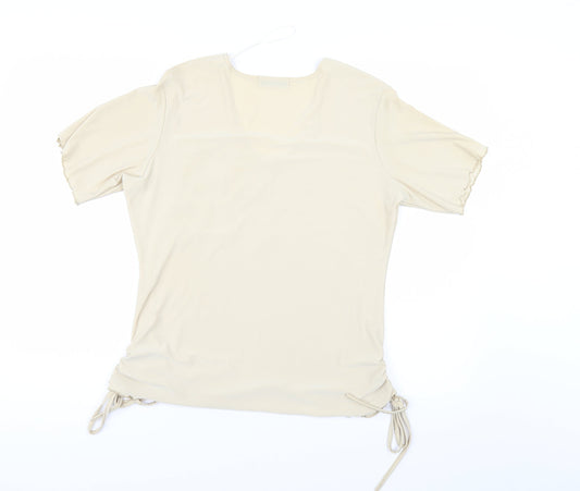 Sonic Womens Beige   Basic T-Shirt Size 16