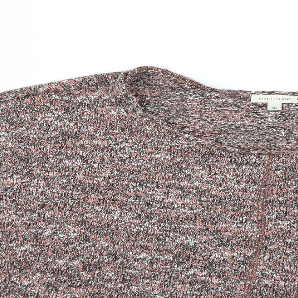 River Island Womens Red   Basic T-Shirt Size 16
