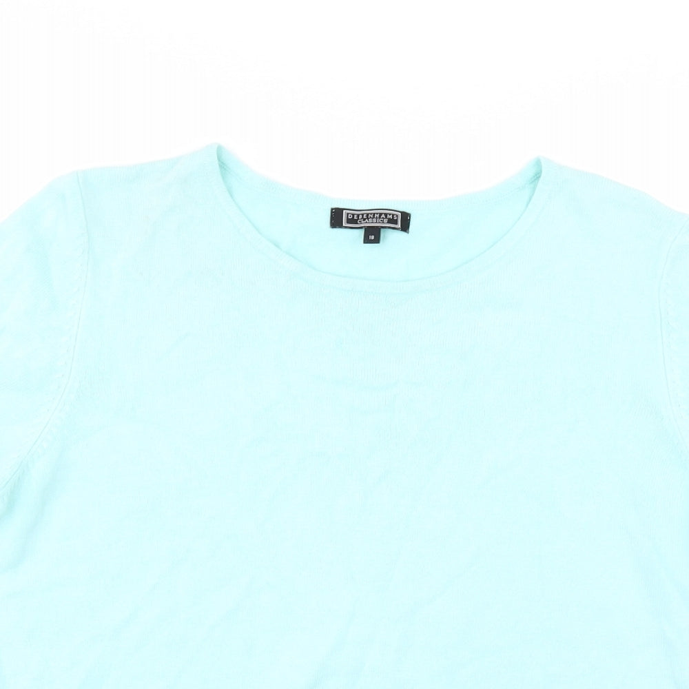 Debenhams Womens Green   Pullover Jumper Size 18