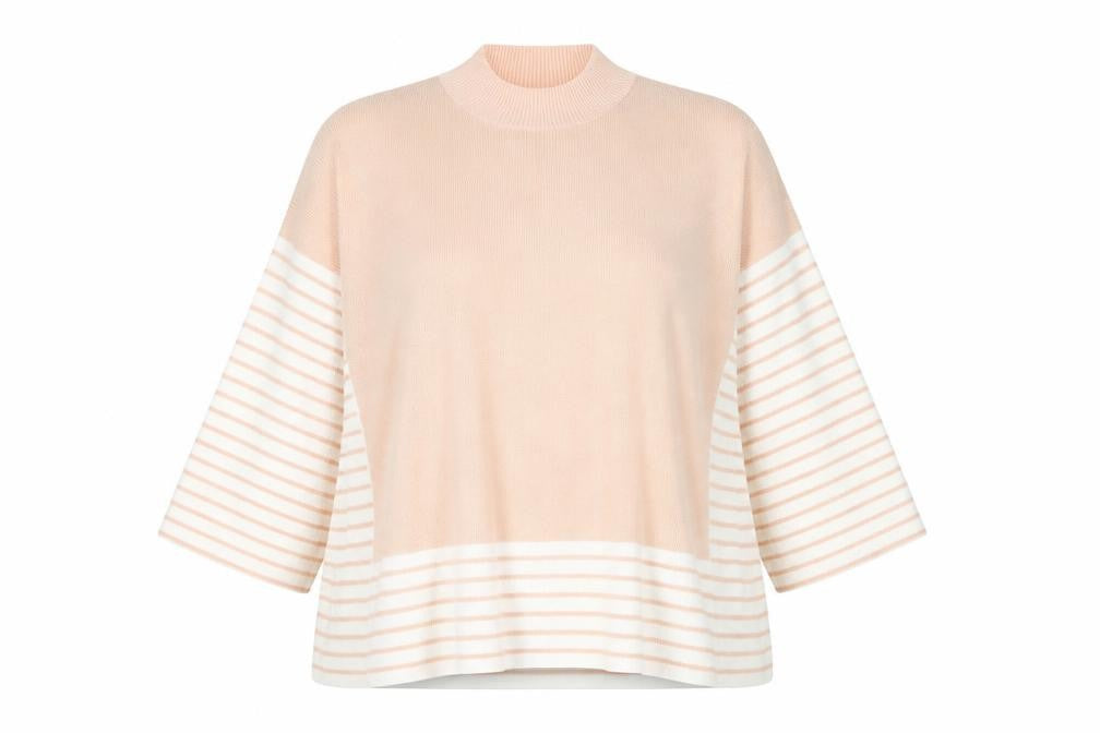 Front view of NB avenue women’s orange jumper, size S