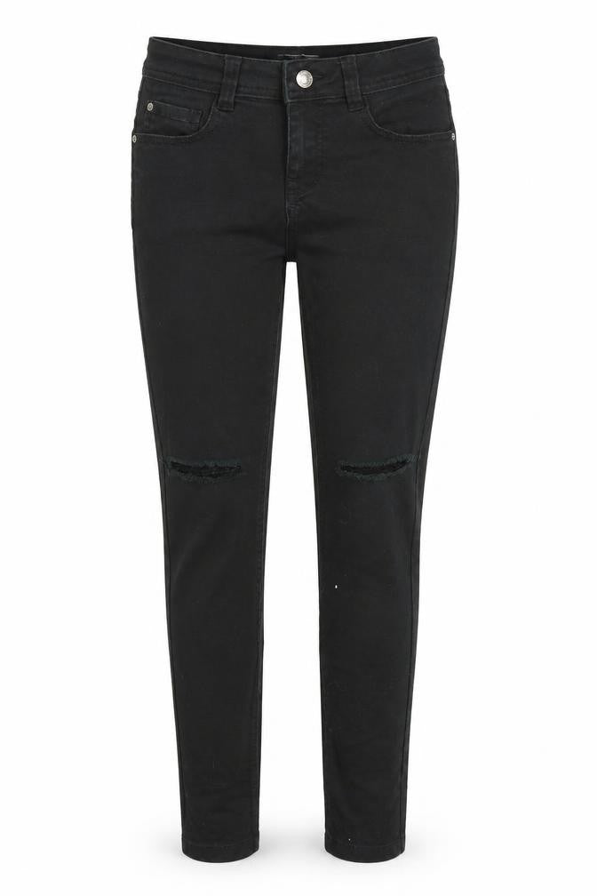Front view of New Look girls’ black skinny jeans, size 10, years