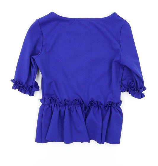 Select Womens Blue   Basic Polo Size 8