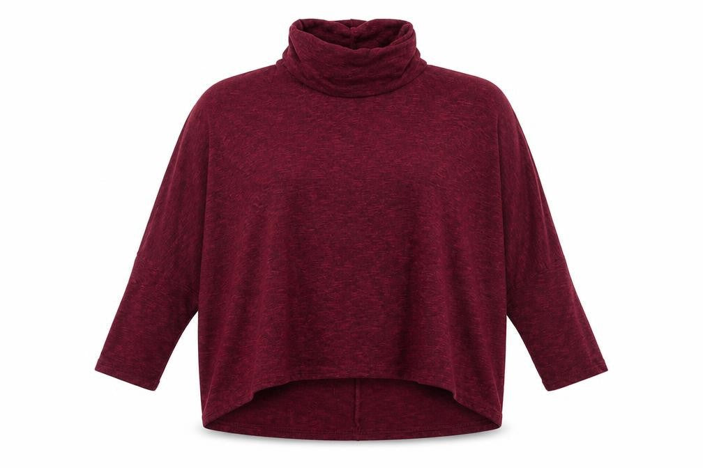 Front view of New Look women’s purple jumper, size UK 8