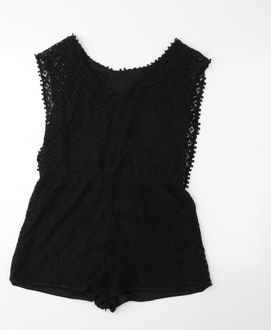Boohoo Womens Black   Jumpsuit One-Piece Size 12