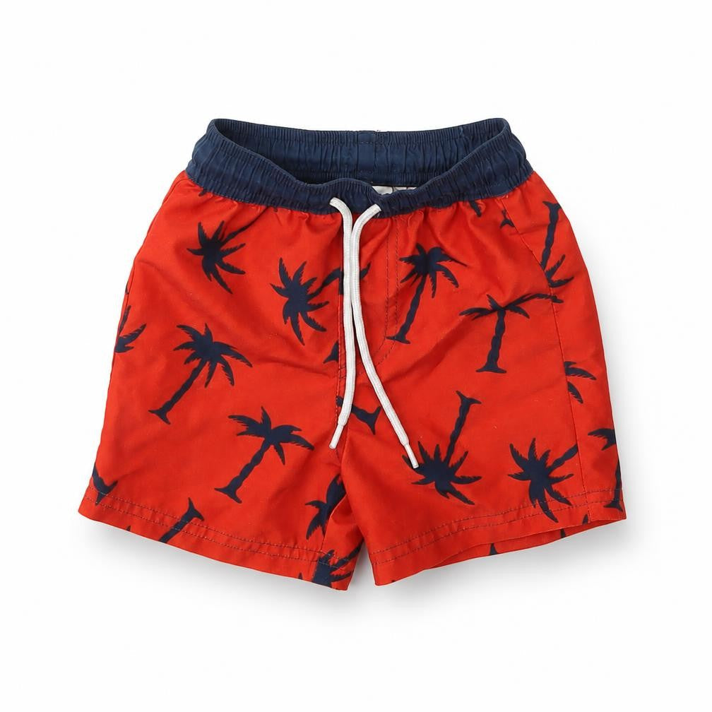 Front view of Next Baby Red Floral Trousers, size 12-18, Months