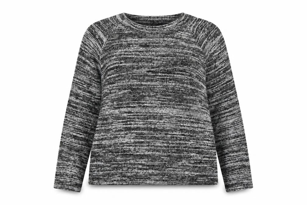 Front view of Marks & Spencer women’s grey jumper, size UK 18