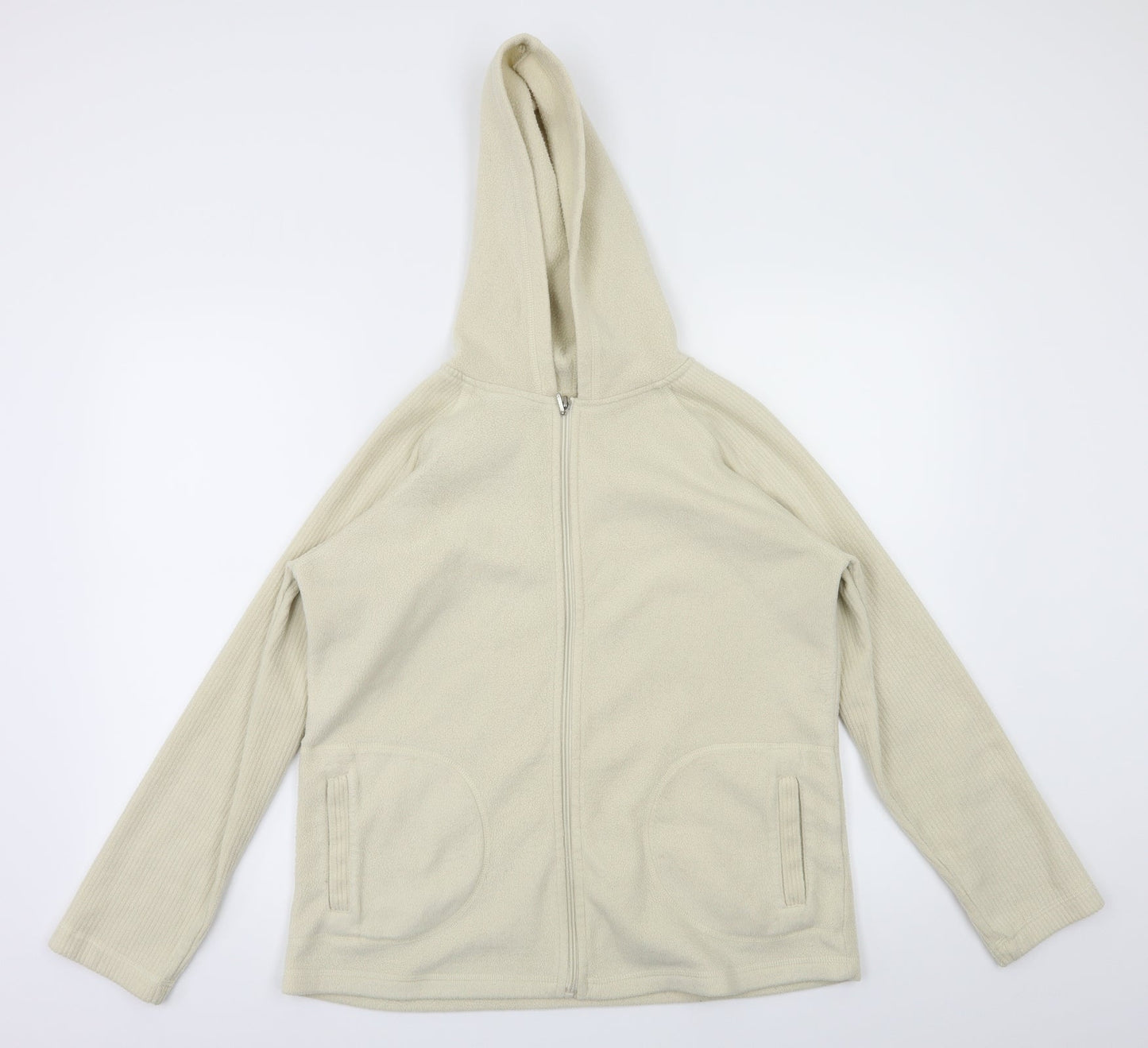 Bonmarche  Womens Beige   Full Zip Jumper Size M