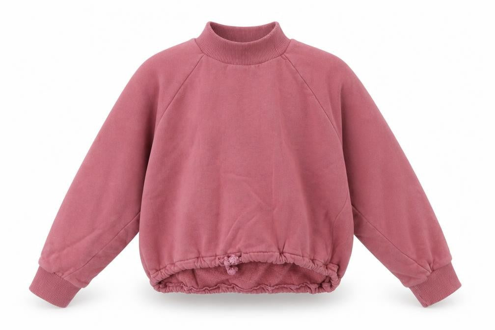 Front view of Next girls’ pink houndstooth jumper, size 9, years