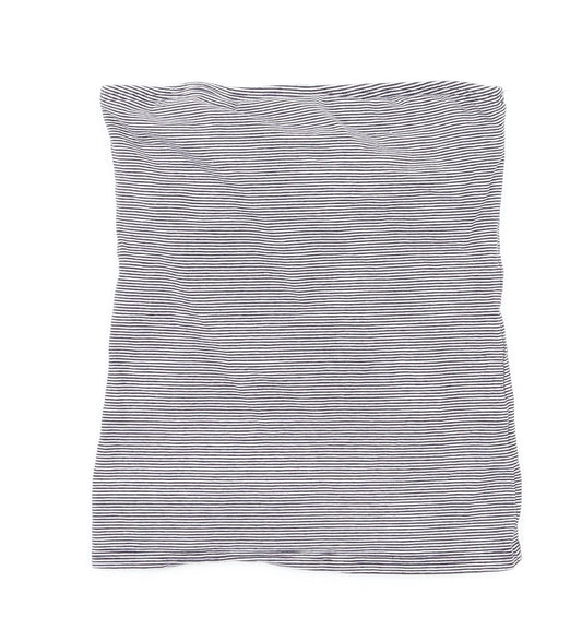 New Look Womens White Striped  Basic T-Shirt Size S