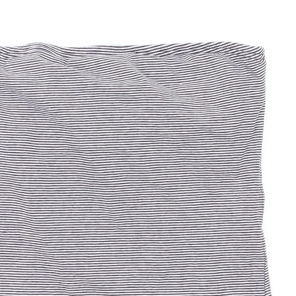 New Look Womens White Striped  Basic T-Shirt Size S