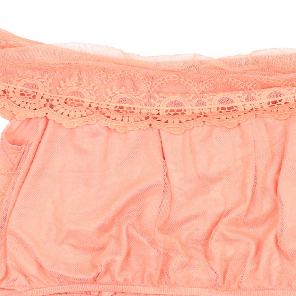New Look Womens Orange   Basic Blouse Size 14