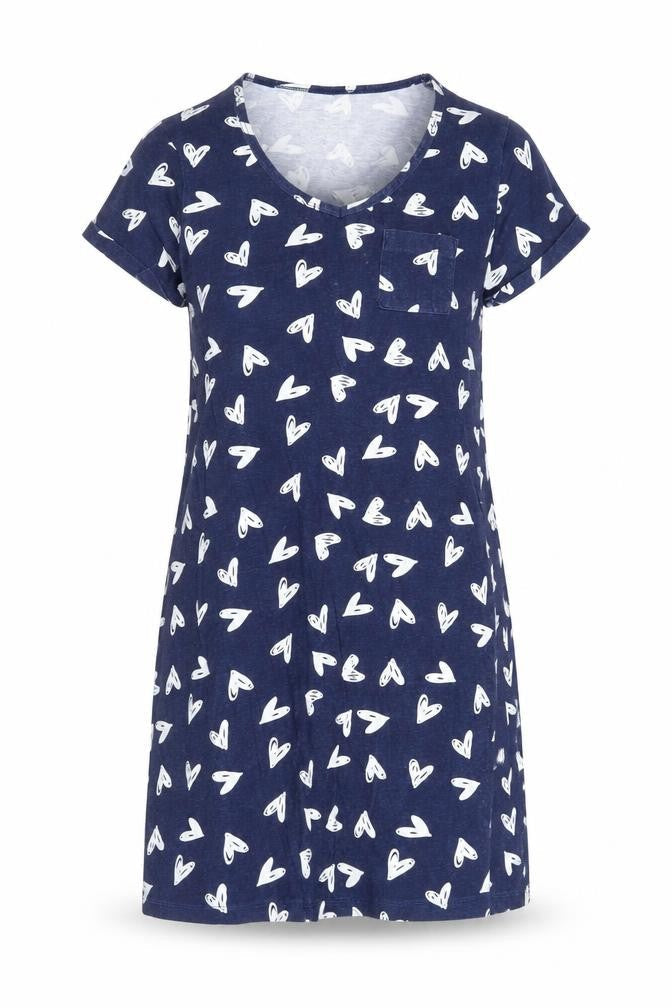 Front view of Matalan women’s blue solid capri dress, size S