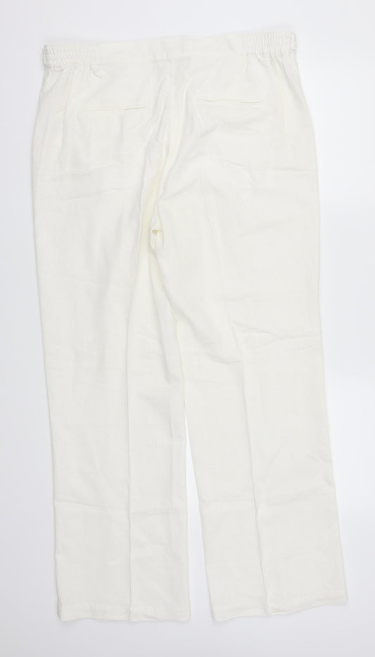 Anna Rose Womens White   Trousers  Size 16 L29.5 in