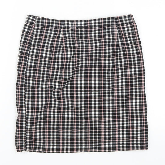 New Look Girls Pink Check  Straight & Pencil Skirt Size 12 Years