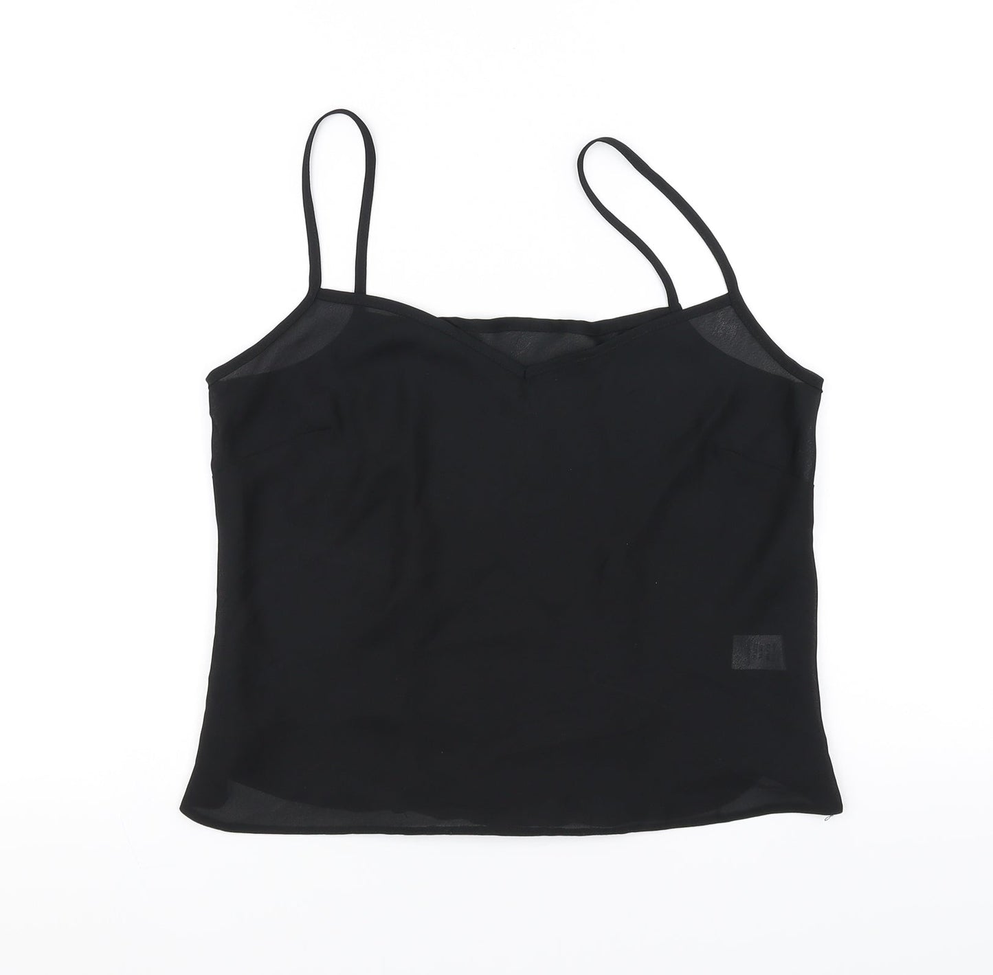 Preworn Womens Black   Basic Tank Size 14