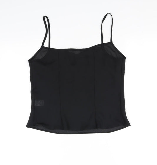 Preworn Womens Black   Basic Tank Size 14