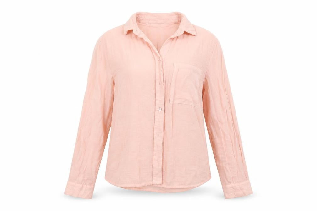 New Look Womens Pink   Basic Button-Up Size 8
