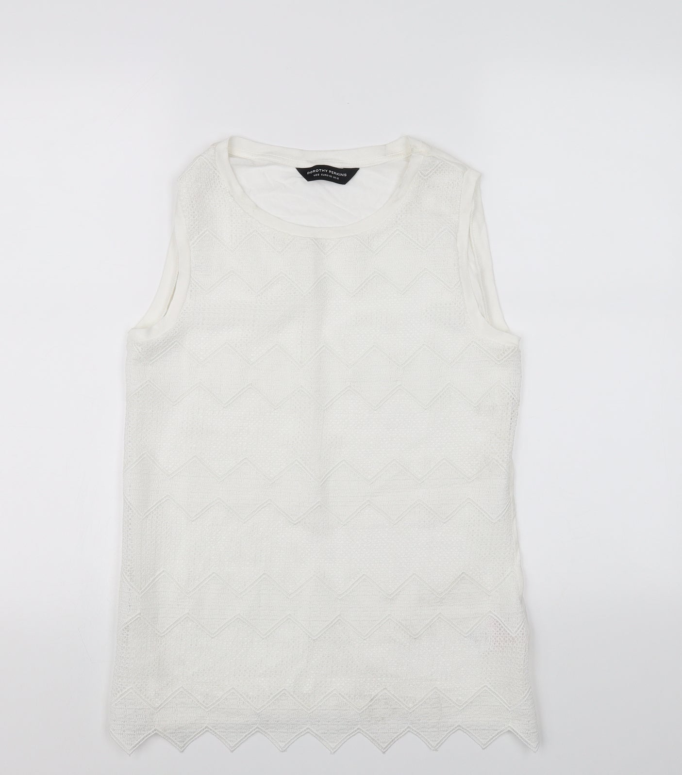 Dorothy Perkins Womens White   Basic T-Shirt Size 12