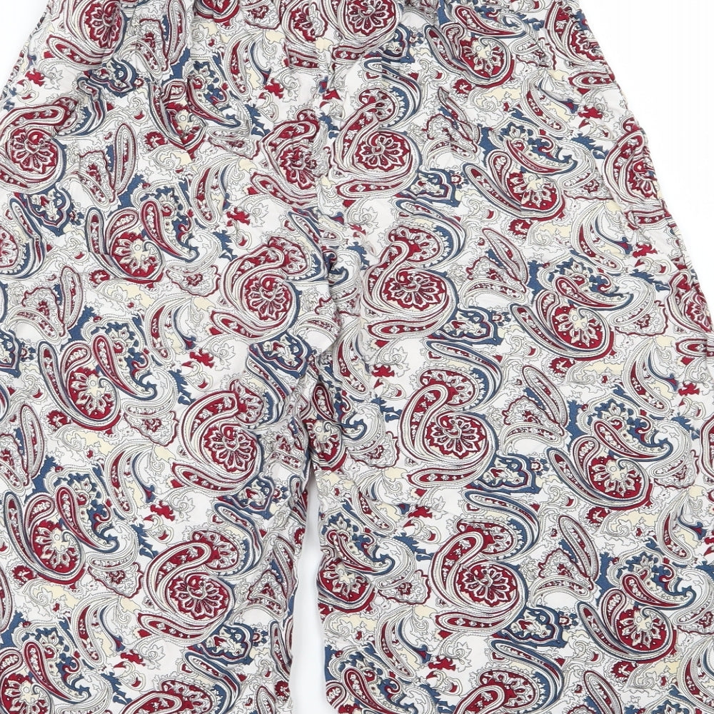 Make Way Womens Multicoloured Paisley  Culotte Shorts Size 8
