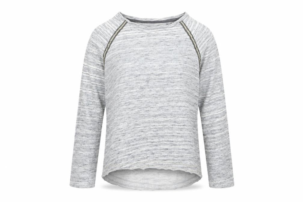 Front view of Next girls’ grey rayon jumper, size 10, years