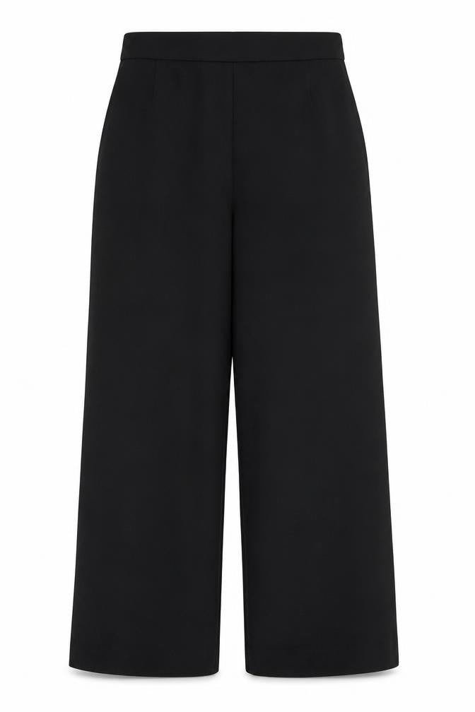 Front view of Nightingales women’s black trousers, size UK 14, 29-inch leg