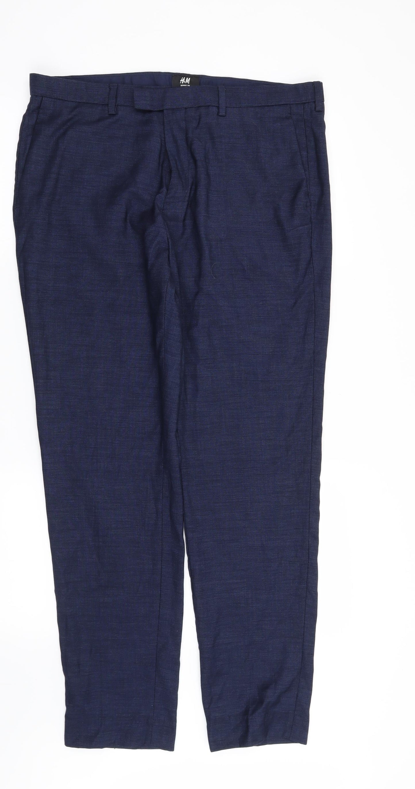 H&M Mens Blue   Trousers  Size 36 in L31 in