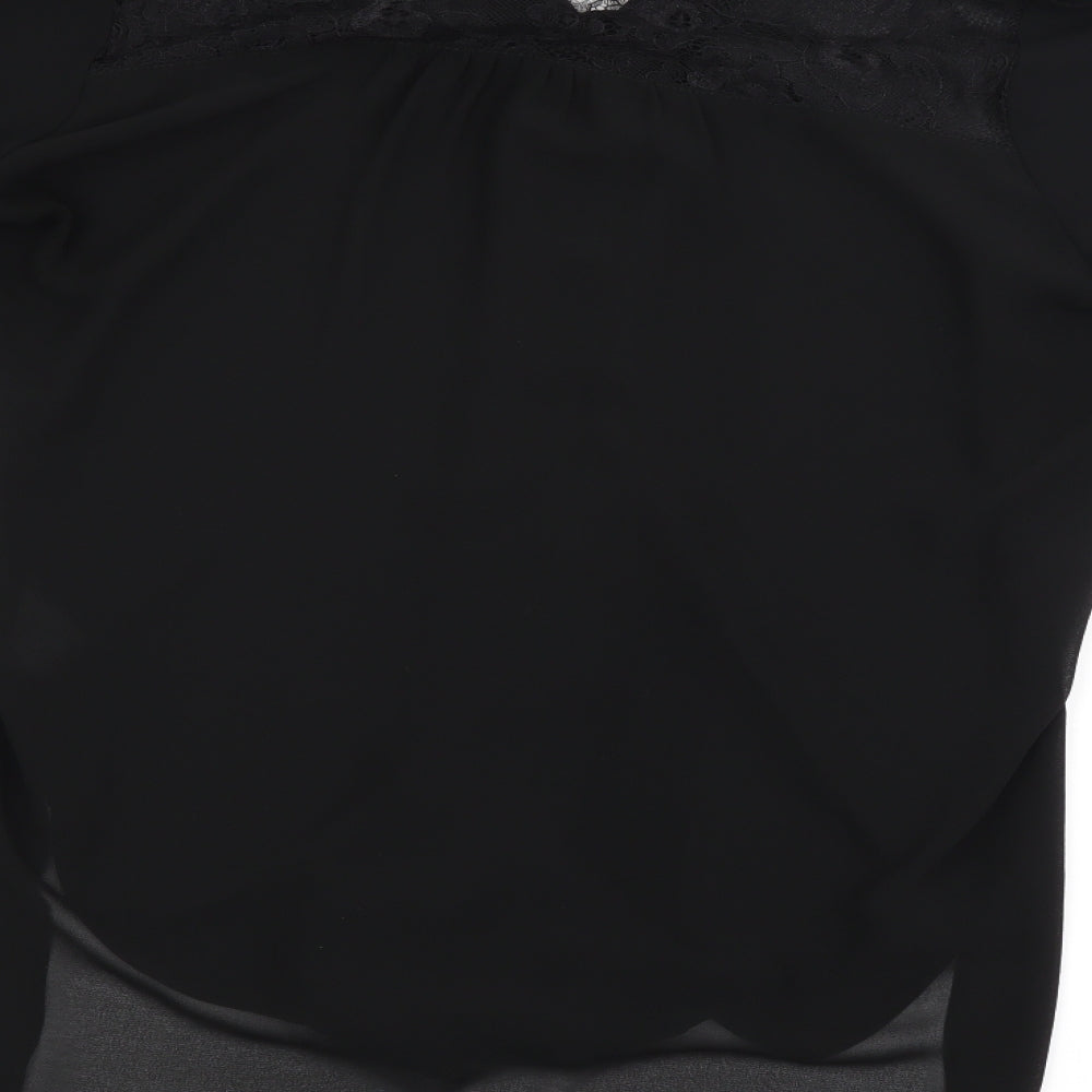 Dorothy Perkins Womens Black   Basic Blouse Size 8
