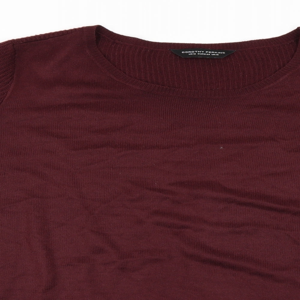 Dorothy Perkins Womens Purple   Pullover Jumper Size 16
