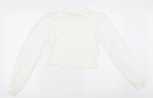Select Womens Ivory   Basic Blouse Size M
