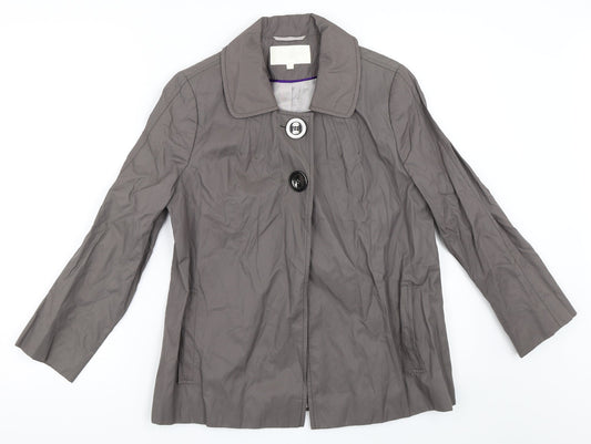 Ronit Zilkha Womens Grey   Jacket  Size 10
