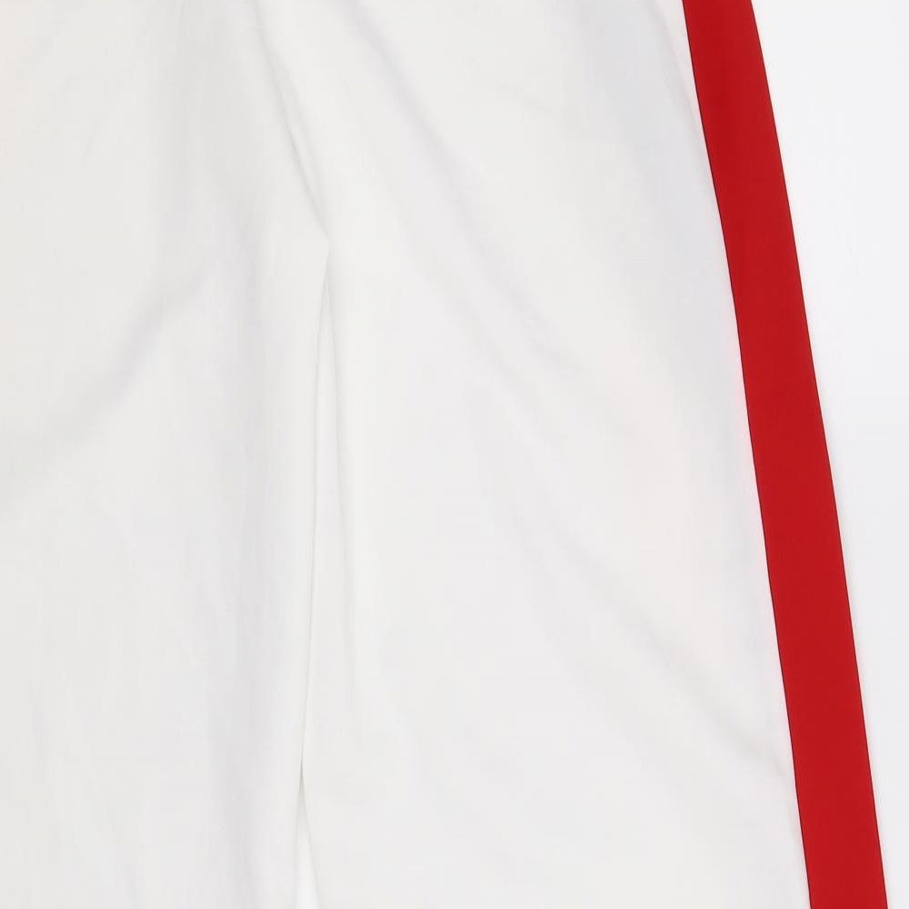 PRETTYLITTLETHING Womens White   Trousers  Size 8 L32 in