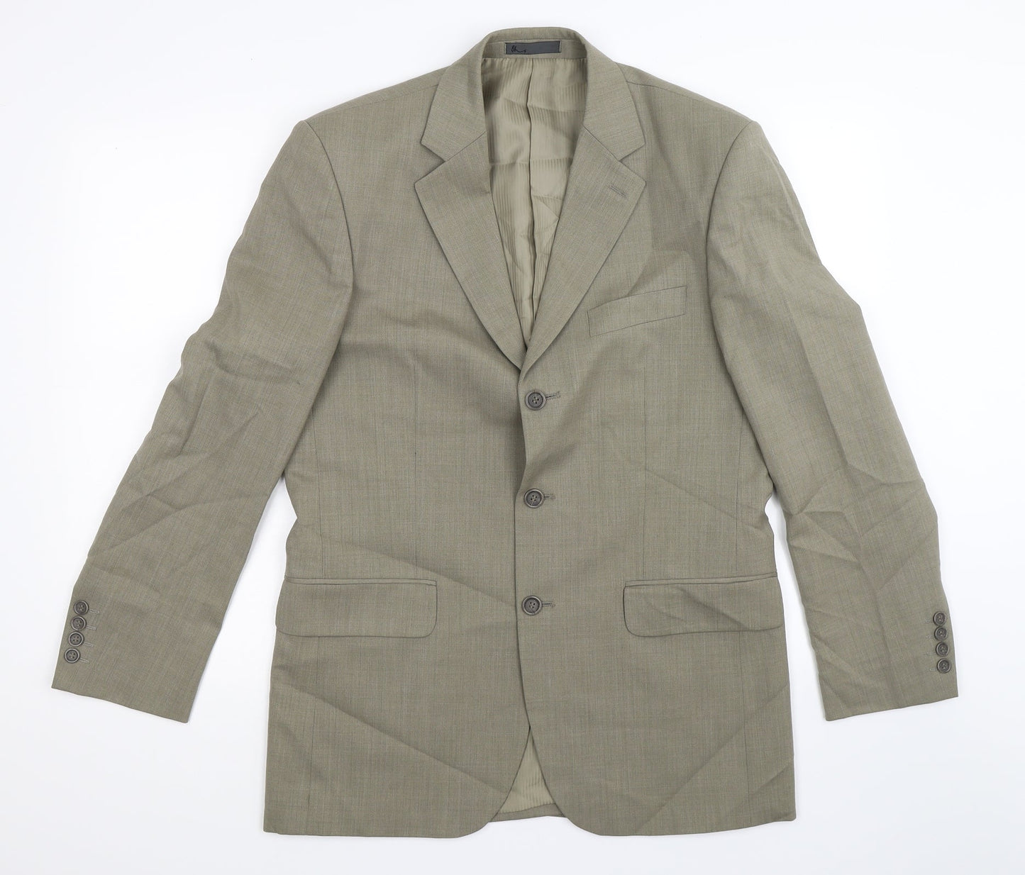 BHS Mens Green   Jacket Suit Jacket Size 38
