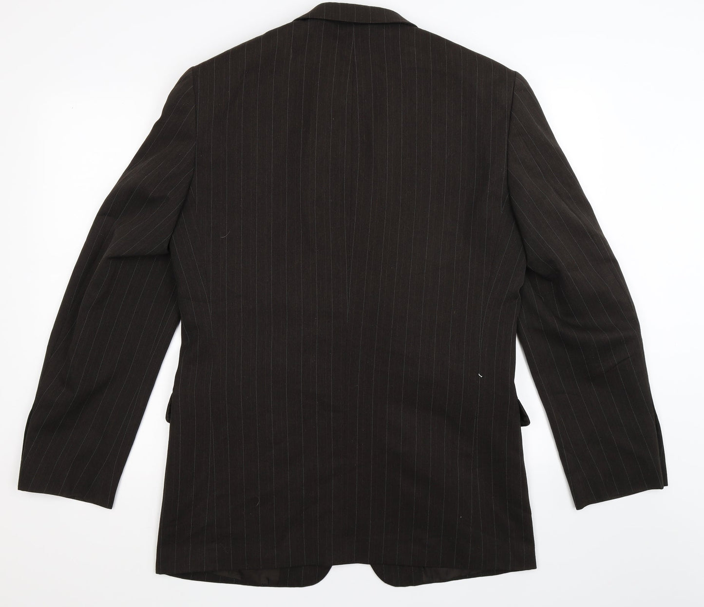 Taylor & Wright Mens Black Striped  Jacket Suit Jacket Size 40