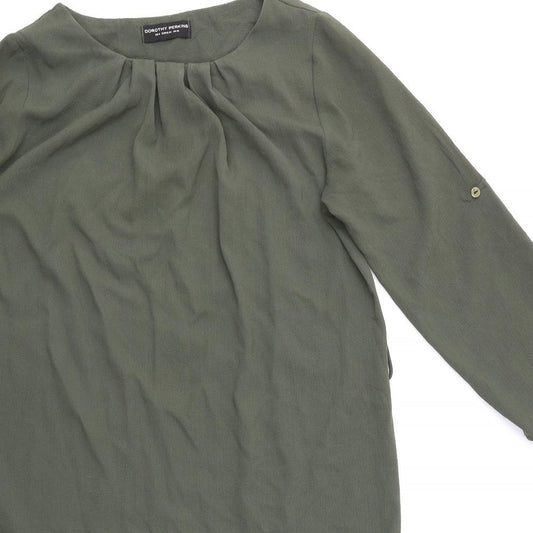 Dorothy Perkins Womens Green   Basic Blouse Size 10