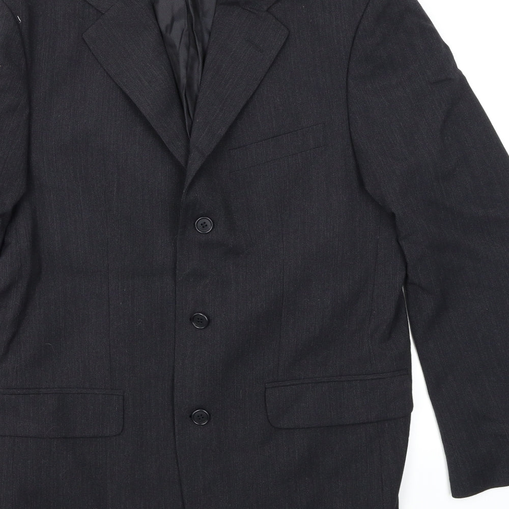 Patrick Bernard Mens Black   Jacket Suit Jacket Size 38