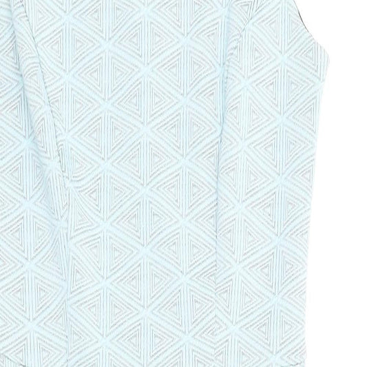 Atmospherre Womens Blue Argyle/Diamond  Bodycon  Size 6