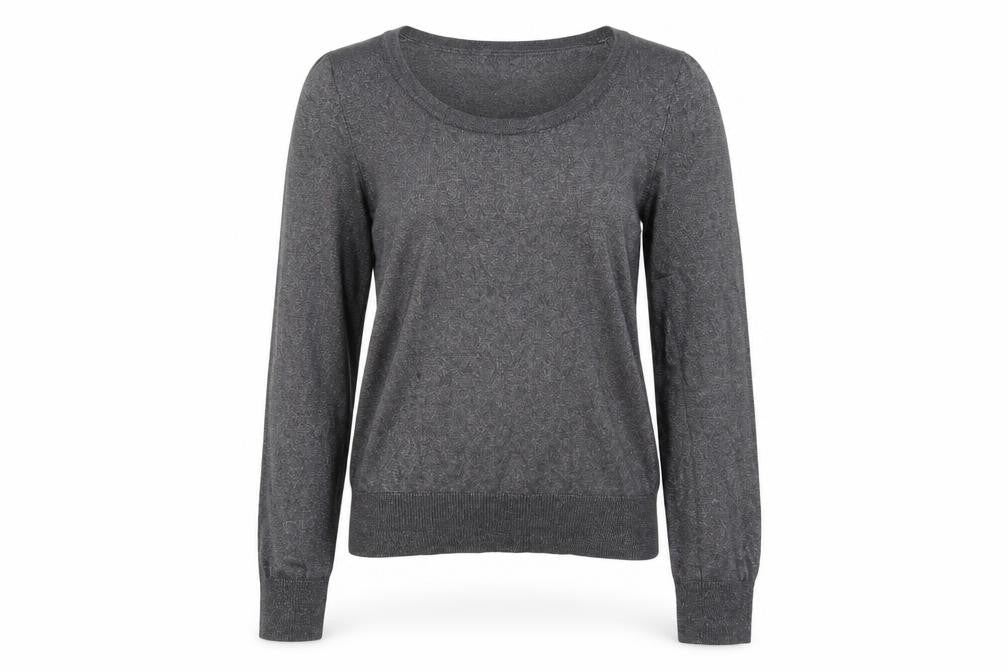 Front view of H&M women’s grey jumper, size S