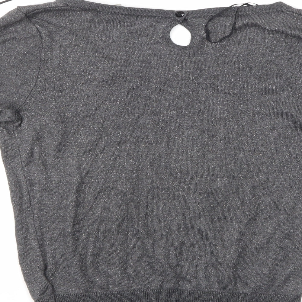 H&M Womens Grey   Pullover Jumper Size S