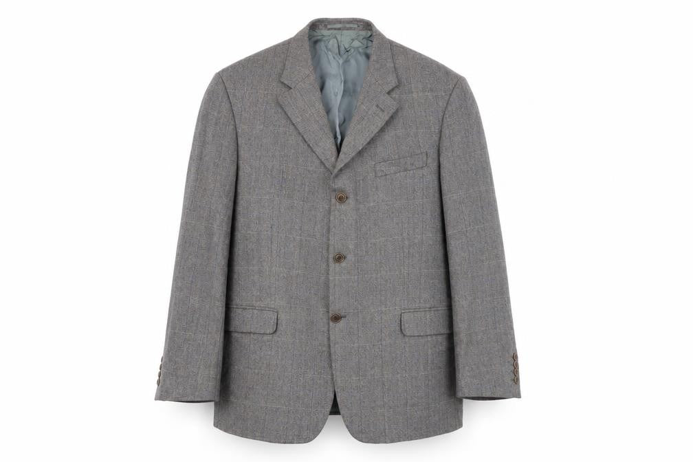 Front view of Marks & Spencer men’s grey jacket blazer, size M