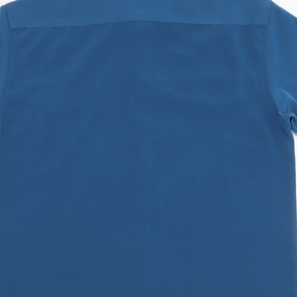 Jonathan Adams Mens Blue    Button-Up Size S