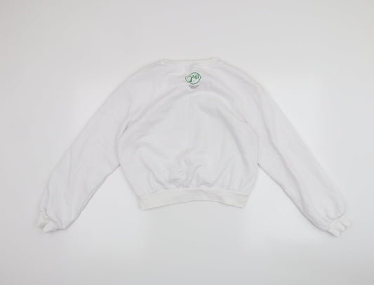 H&M Womens White   Pullover Jumper Size S