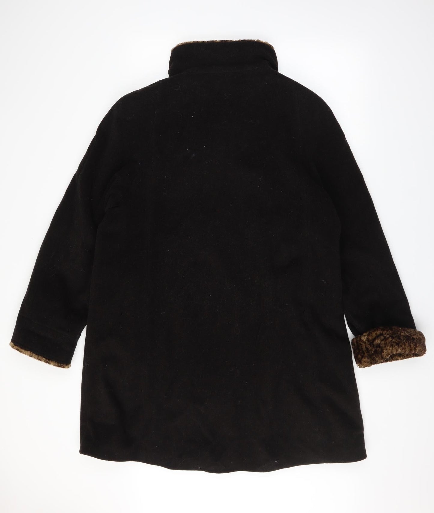 Milo Womens Black   Overcoat Coat Size 10